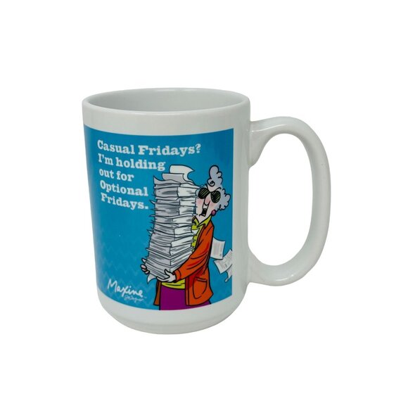 Maxine Casual Fridays? I'm Holding Out for Optional Fridays Coffee Tea Mug Cup - Picture 1 of 4